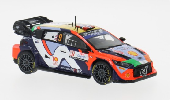 Hyundai i20 N Rally1 Hybrid No.9 Rally Croatia 2024 Mikkelsen/Eriksen - 1:43